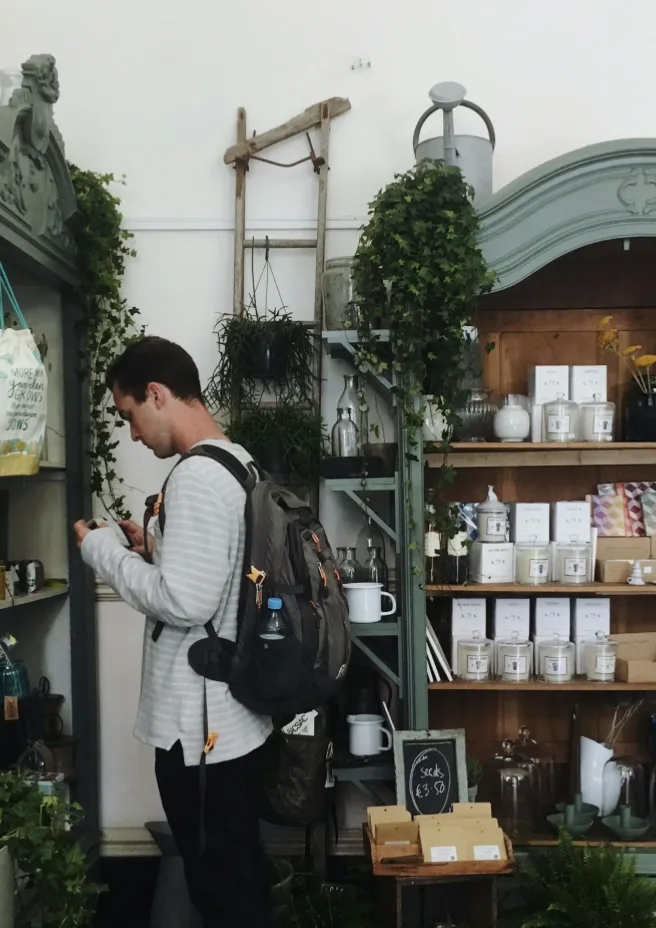 Inside The Handkerchief Tree shop in Bollington