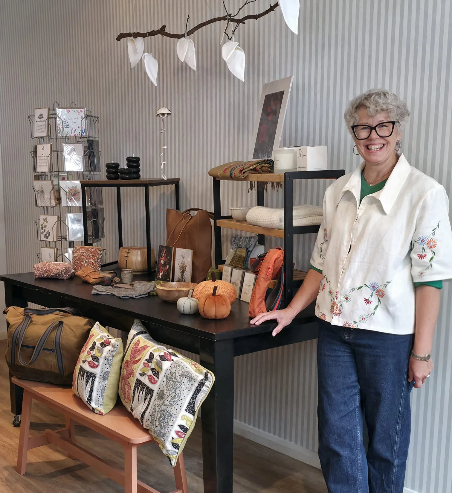 Helen in The Handkerchief Tree shop